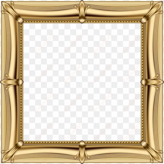 gold frame png transparent clip art image - clip art picture frame
