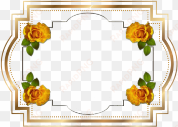 gold frame with roses, lace, gold lace, pattern png - golden border png