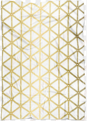 gold grid fleece throw blanket - brisbane