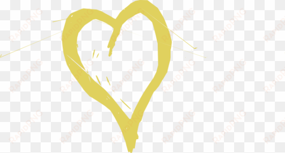 Gold Heart transparent png image