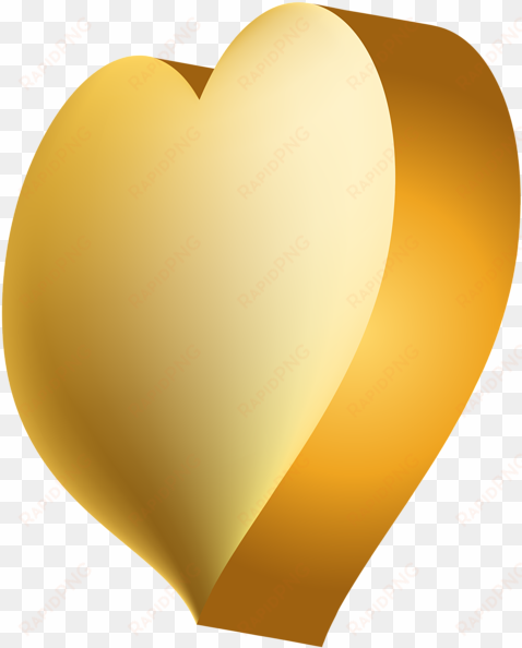 Gold Heart Transparent Png Clip Art Image - Portable Network Graphics transparent png image