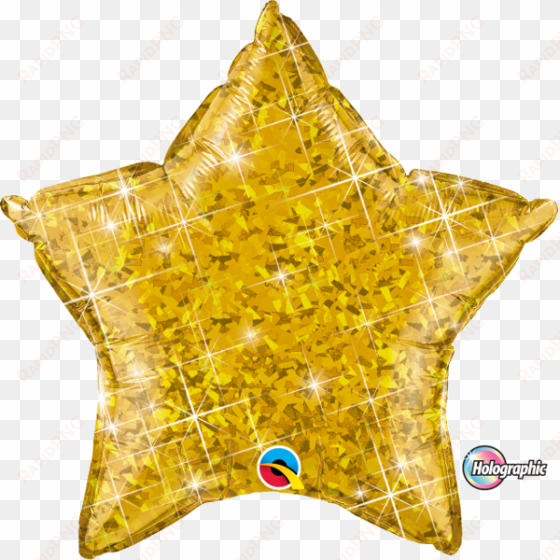 gold holographic star 20" foil balloon - 20" jewel red holographic star balloon