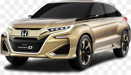 Gold Honda Concept D Car Png Image - Concept D Honda transparent png image
