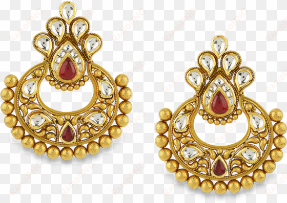 gold jewellery online - gold ear ring png