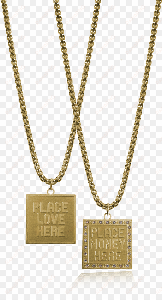 gold money chain png - necklace