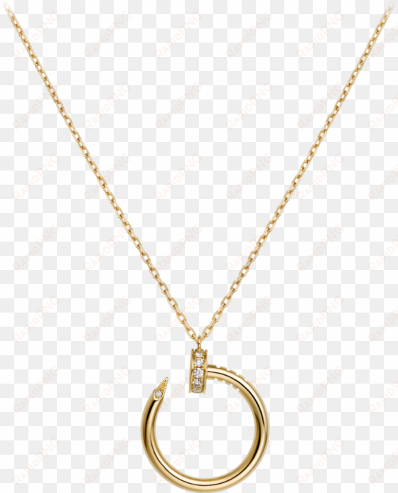 gold necklace jewelry png download - cartier juste un clou pendant