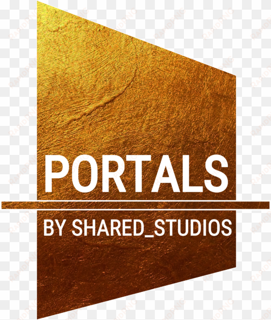 gold on transparent portals logo - graphic design