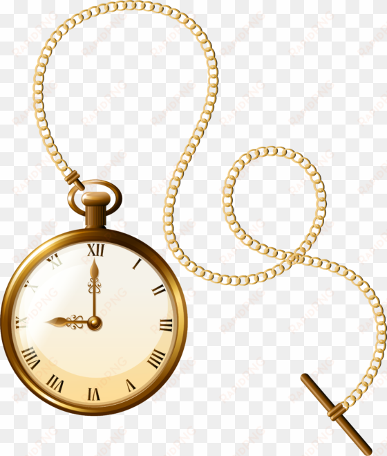 gold pocket watch clock png clip art - gold pocket watch png