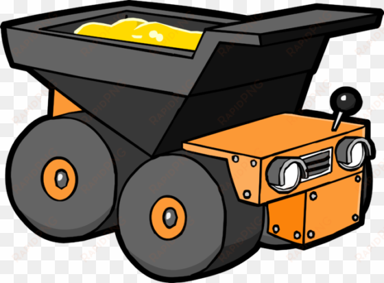 gold puffle's dump truck icon - dump truck