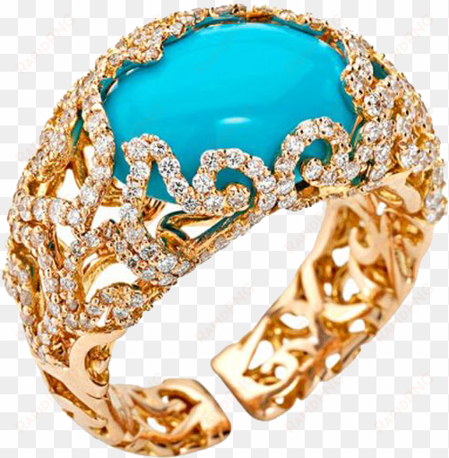 gold rings png mart - turquoise diamond ring