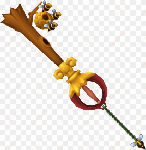 gold sword - http - //images - wikia - com/kingdomhearts/i - kingdom hearts 2 winnie the pooh keyblade