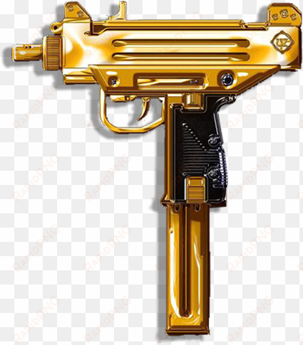 gold uzi uz trapmusic sticker ryan quotah png uzi gold - gold uzi png