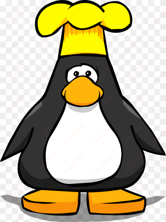 goldchefhat paper - penguin with santa hat