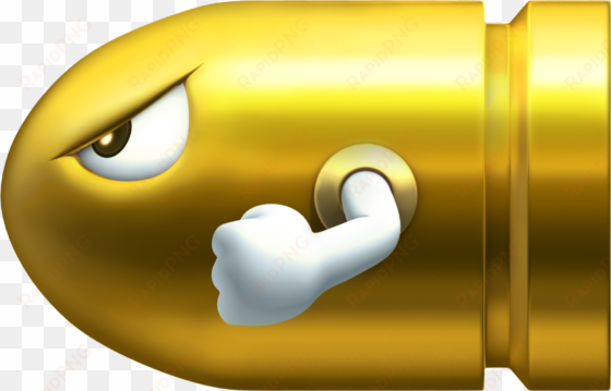 Golden Bill Fantendo Nintendo Fanon Wiki Fandom - Mario Golden Bullet Bill transparent png image