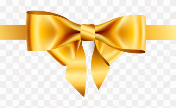 golden bow ribbon png image - gold bow png