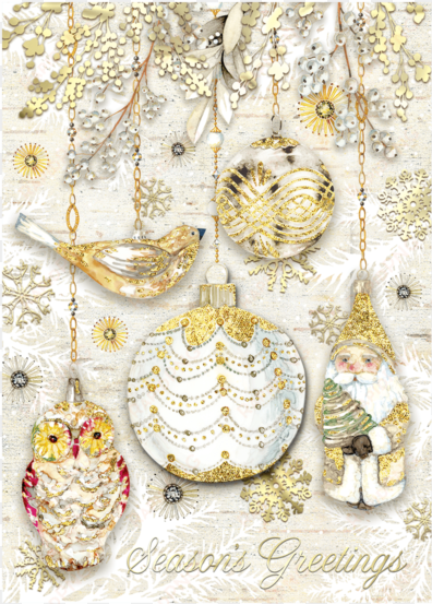 golden glow boxed holiday cards - golden glow christmas cards