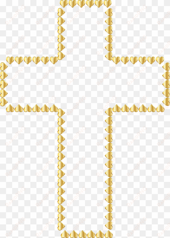 golden hearts no icons png free and - gold cross transparent