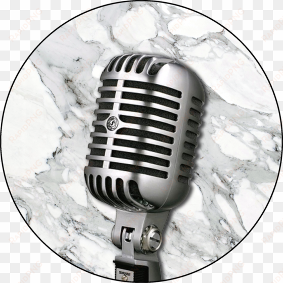 golden microphone png