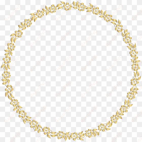 golden round frame png image - golden round frame png