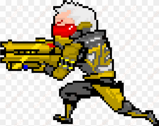 golden soldier 76 - soldier 76 pixel art