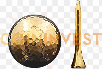 Golf Ball And Tee - Tee transparent png image