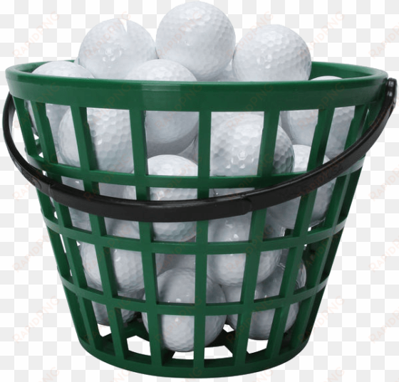 golf-balls - bucket of golf balls transparent