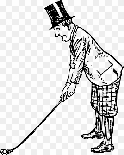 golf player drawing public domain vectors - dessin joueur de golf