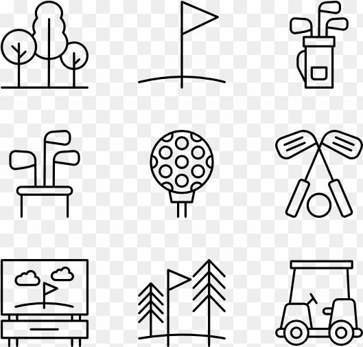 golf - science icons vector png