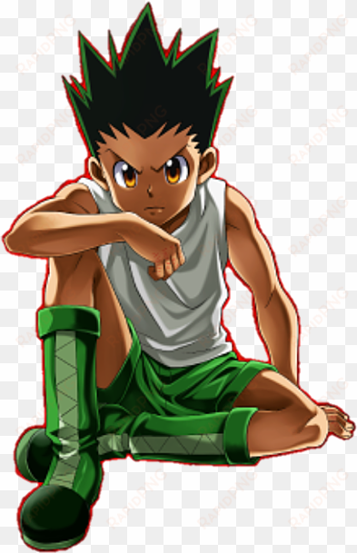 gon freecs anime echii, anime naruto, chasseur de prime, - gon freecs sitting angry