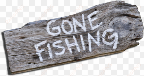 gone fishing png - vintage gone fishing sign