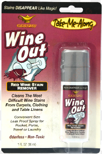 gonzo wine out stain remover m09-1008 - gonzo wine out - red wine stain remover spray - 30ml