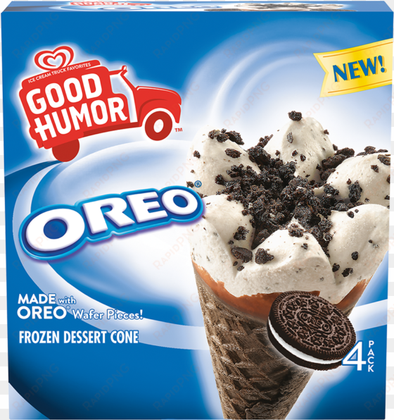 good humor oreo frozen dessert cone ice cream 4-4.1