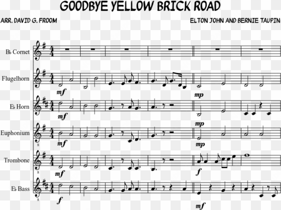 goodbye yellow brick road sheet music - hymnsong of philip bliss saxophone sheet music