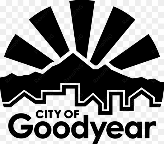 goodyear home plate for the holidays - city of goodyear logo