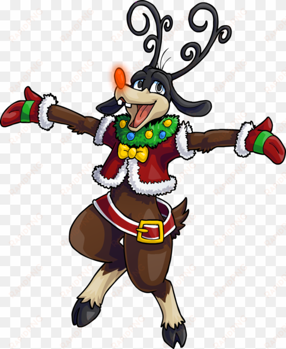 Goofy Christmas Clipart At Getdrawings - Reindeer Goofy Kingdom Hearts transparent png image