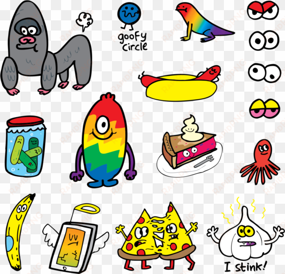 goofy doodles sheet - jon burgerman's daily doodle by jon burgerman