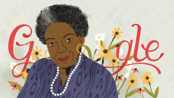 google celebrates dr - maya angelou google doodle