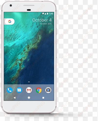 google pixel phone - very silver pixel xl