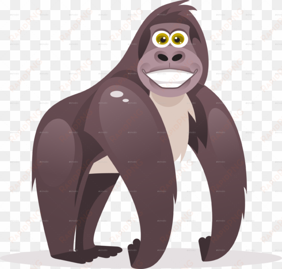 gorilla cartoon png - illustration