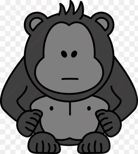 gorilla face clipart 3 by steven - cartoon monkey png vector