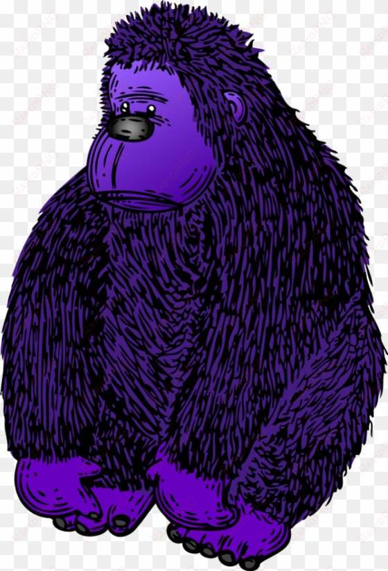 gorilla with colour - gorilla clip art