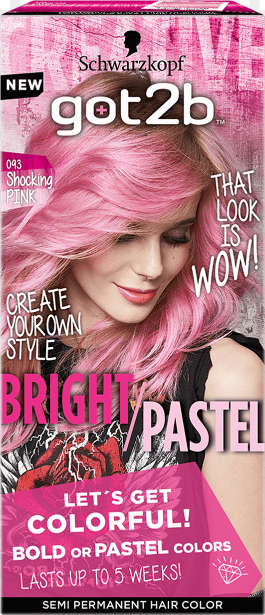 got2b color com bright pastel 093 shocking pink - schwarzkopf pink hair dye