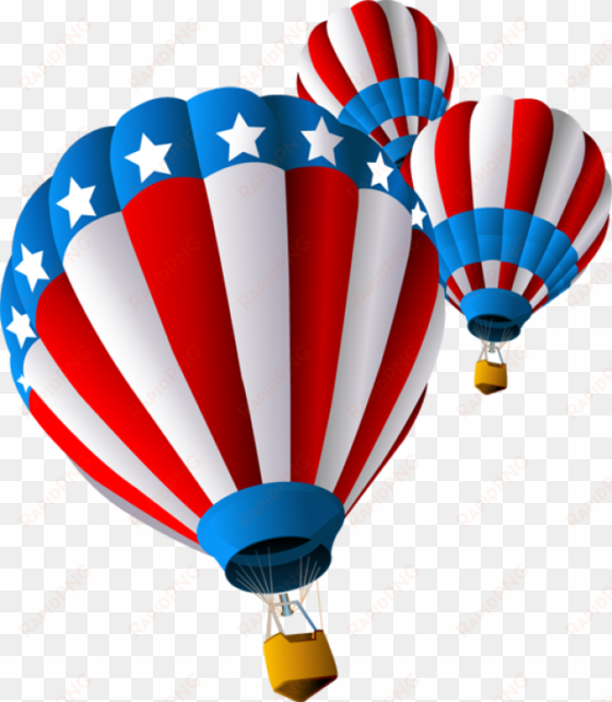 grab this free clip art and celebrate this 4th of july - usa air balloon