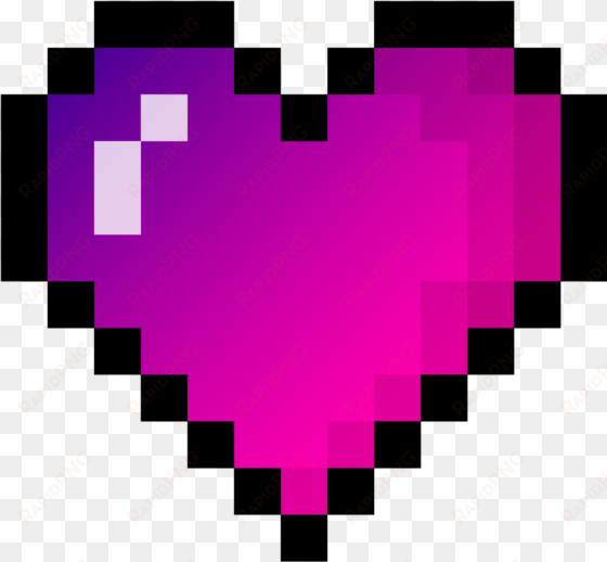 gradient pixelheart gradientheart gradientp - purple pixel heart