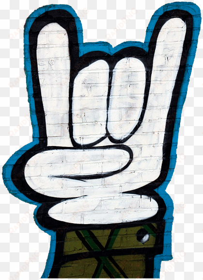 graffiti, hand signals, png, isolated, corna - graffiti thug life