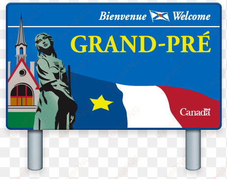 grand pré highway sign - design