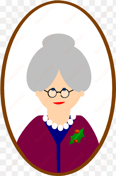grandmother clip art - desenho de rosto de vovó