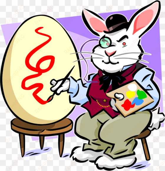 Graphic Arts Easter Bunny Painting Work Of Art - Rabbit transparent png image