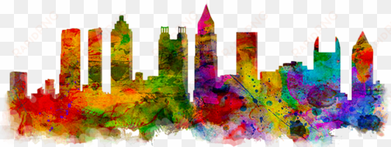 graphic banner design png picture free library - atlanta skyline drawing