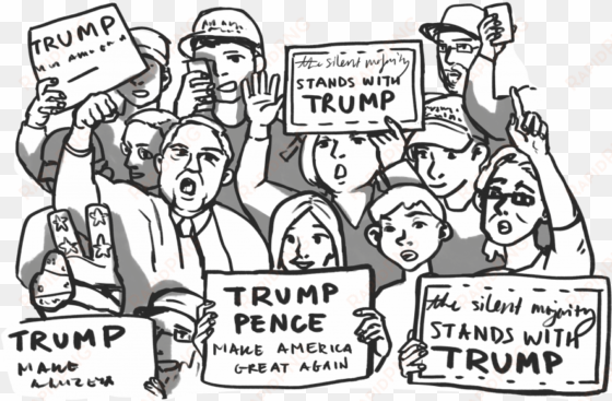 graphic by elizabeth zu - trying to talk to a trump supporter